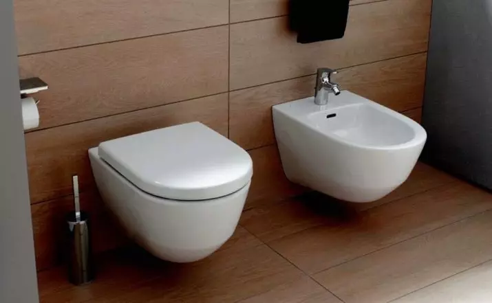 Distanca midis bidet dhe tualetit: shkalla e distancës në instalimin e hidraulikeve midis instalimeve. Distanca minimale dhe të rehatshme 21452_18