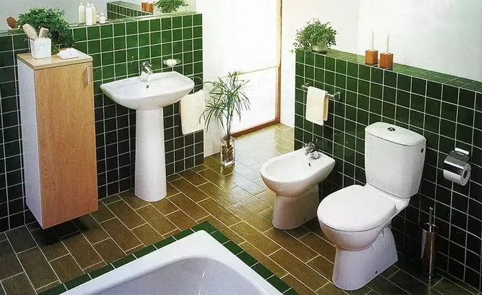 Distanca midis bidet dhe tualetit: shkalla e distancës në instalimin e hidraulikeve midis instalimeve. Distanca minimale dhe të rehatshme 21452_8