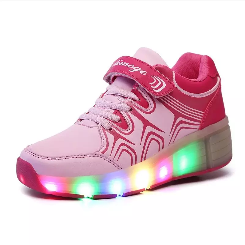 Gloeiende sneakers voor kinderen (51 foto's): met een lichtgevende zool, met achtergrondverlichting en knipperen met lichten wanneer loopmodellen 2157_17
