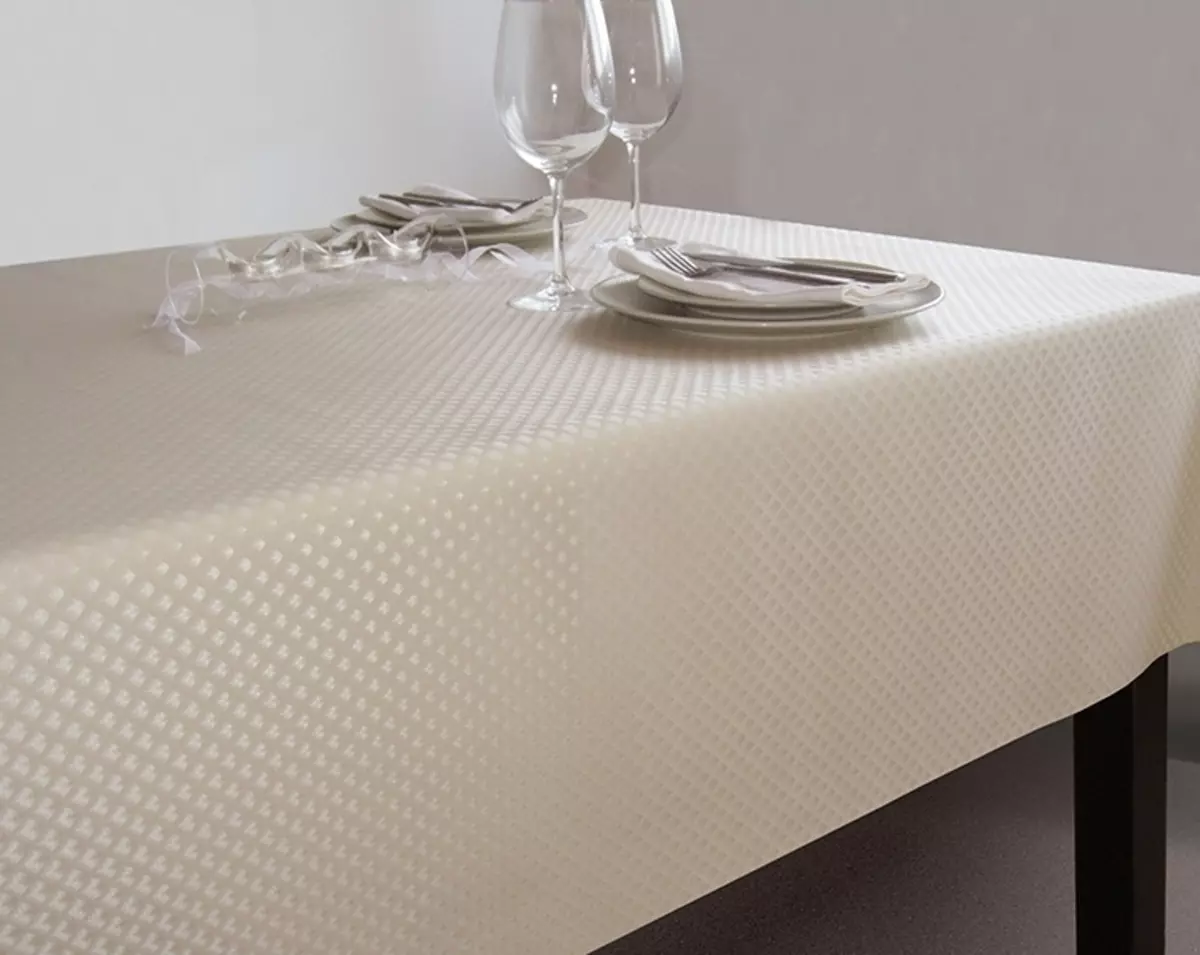 基於組織的油布：來自德國和PVC膠水的粘性屑桌布來自意大利的織物，廚房的其他選擇 21592_30