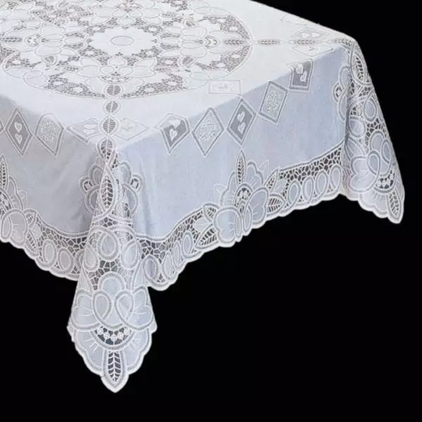PVC Tablecloths: transparant foar tafel en iepenwurk, rûn en ovaal. Wat is it? Seleksje fan tafelkleden mei polyetyleen coating op in tissue-basis 21596_35
