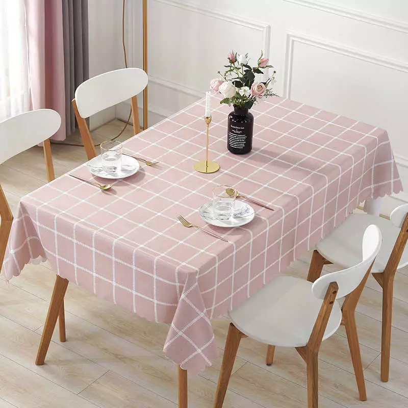 Tablecloths PVC: שקוף עבור שולחן ופתוח, עגול וסגלגל. מה זה? מבחר של מפות שולחן עם ציפוי פוליאתילן על בסיס רקמות 21596_39
