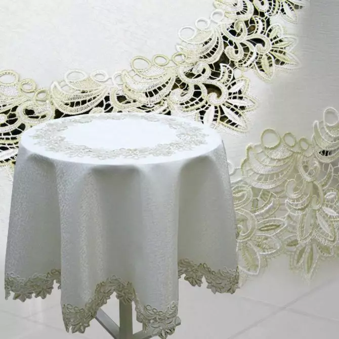 PVC Tablecloths: transparant foar tafel en iepenwurk, rûn en ovaal. Wat is it? Seleksje fan tafelkleden mei polyetyleen coating op in tissue-basis 21596_40