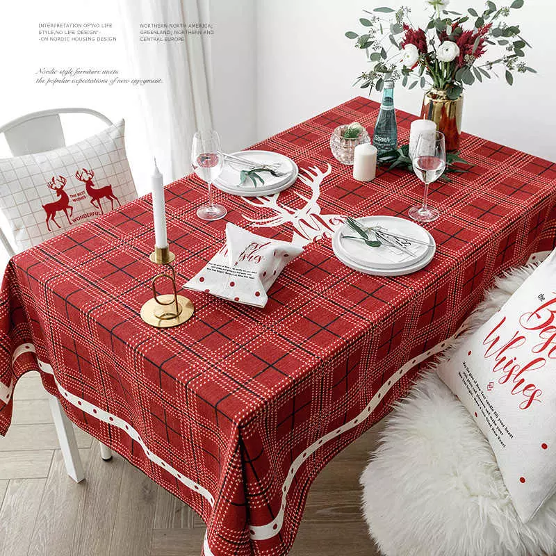Raudonos staltiesės: Apskritojo 180 cm stalo ir stačiakampio, į narve ir vienspalnių staltiesių. Tarnybos metodai. Lino staltiesės su snaigėmis ir kitomis galimybėmis 21598_24