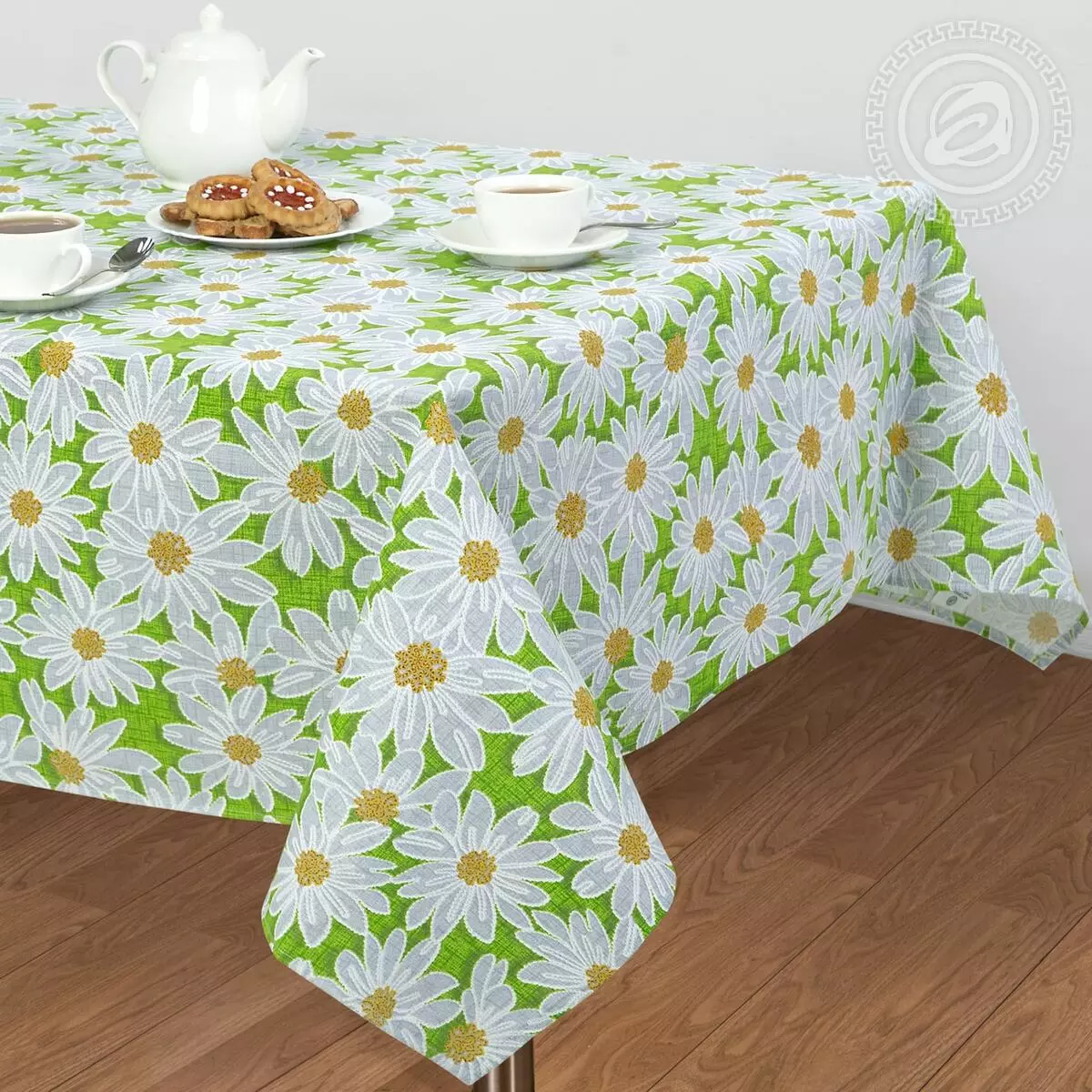녹색 식탁보 : 테이블 및 회색 녹색, 설정 옵션에있는 어두운 녹색 모노 포닉 식탁보. 인테리어의 린넨 및 자카드, 타원형 및 둥근 식탁보 21601_23