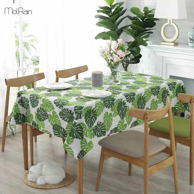 Green Tableclots: စားပွဲပေါ်ရှိအစိမ်းရောင် Monophonic 0 ယ်ယူမှုများနှင့်မီးခိုးရောင်အစိမ်းရောင်, အတွင်းပိုင်းတွင်ပိတ်ချောနှင့်ယာယီ, ဘဲဥပုံနှင့်ပတ်ပတ်လည်စားပွဲများ 21601_4