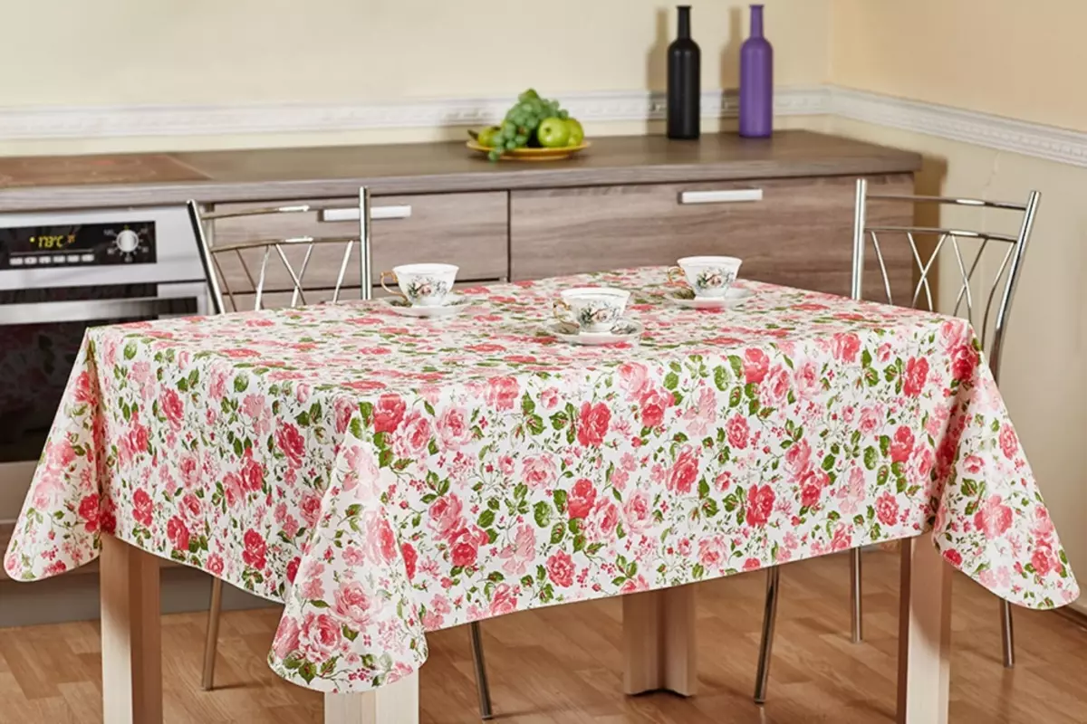 防水桌布：厨房防水桌布污渍的浸渍类型。来自法国和意大利的桌子上的模型，组织类型。如何擦除防水桌布？ 21616_18