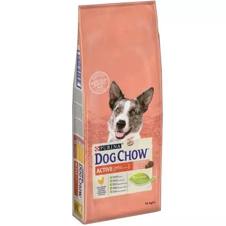 Droege feed Purina Dog Chow: komposysje. Folwoeksen feed en oare produkten. Algemiene beskriuwing 21636_12