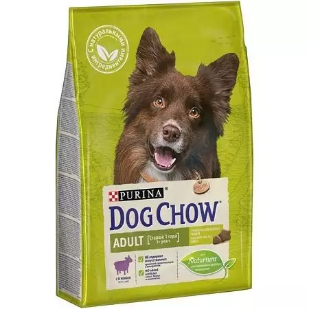 Droege feed Purina Dog Chow: komposysje. Folwoeksen feed en oare produkten. Algemiene beskriuwing 21636_9