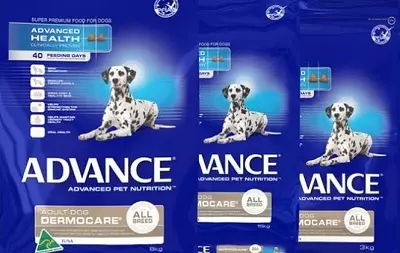 Syöttö Advance: Kuivan rehun, maan tuottajan ja ominaisuuksien koostumus. Syötä steriloituja kissoja, mini aikuista koirille ja muille. Arvostelut 21638_4
