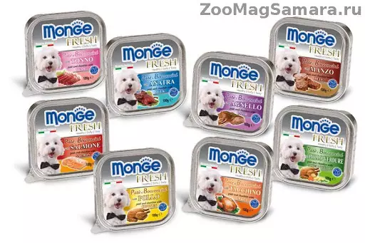 Monge Pes Feed: Zloženie konzervovaných potravín (mokré psie) a suché krmivá, pakety 12-15 kg. Posolový krém s jahňacím psom Bwild Obilie zadarmo a ďalšie produkty, recenzie 21642_27