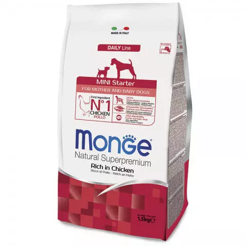 Monge Pes Feed: Zloženie konzervovaných potravín (mokré psie) a suché krmivá, pakety 12-15 kg. Posolový krém s jahňacím psom Bwild Obilie zadarmo a ďalšie produkty, recenzie 21642_9
