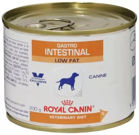 alimento húmedo para perros Royal Canin: alimentos enlatados, paté de pollo y arañas con alimentación de líquido, la recuperación y otros productos, la composición 21644_17