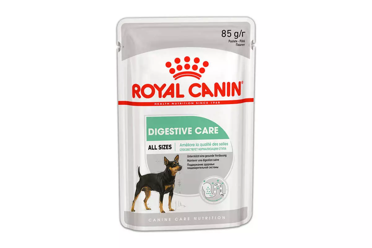 Šlapias maistas šunims Royal Canin: Konservuoti maistas, vištiena ir vorai su skystu pašarais, atsigavimu ir kitais produktais, Sudėtis 21644_3