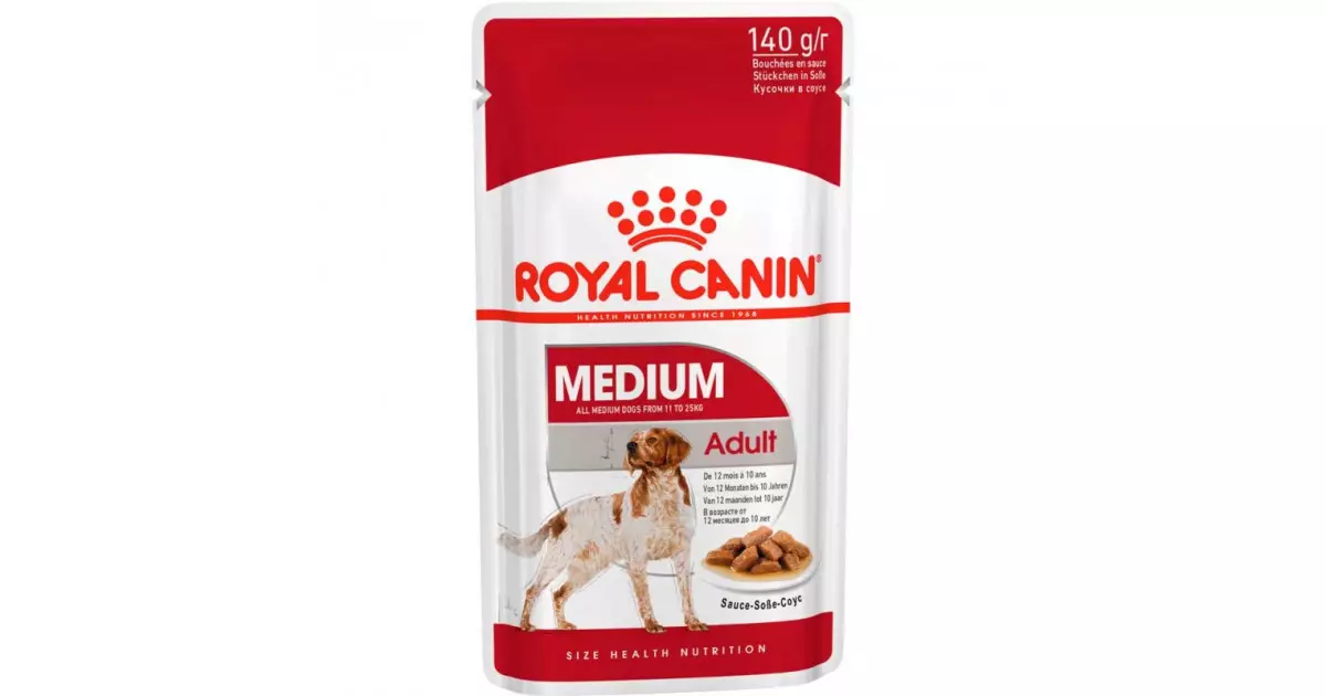 alimento húmedo para perros Royal Canin: alimentos enlatados, paté de pollo y arañas con alimentación de líquido, la recuperación y otros productos, la composición 21644_9