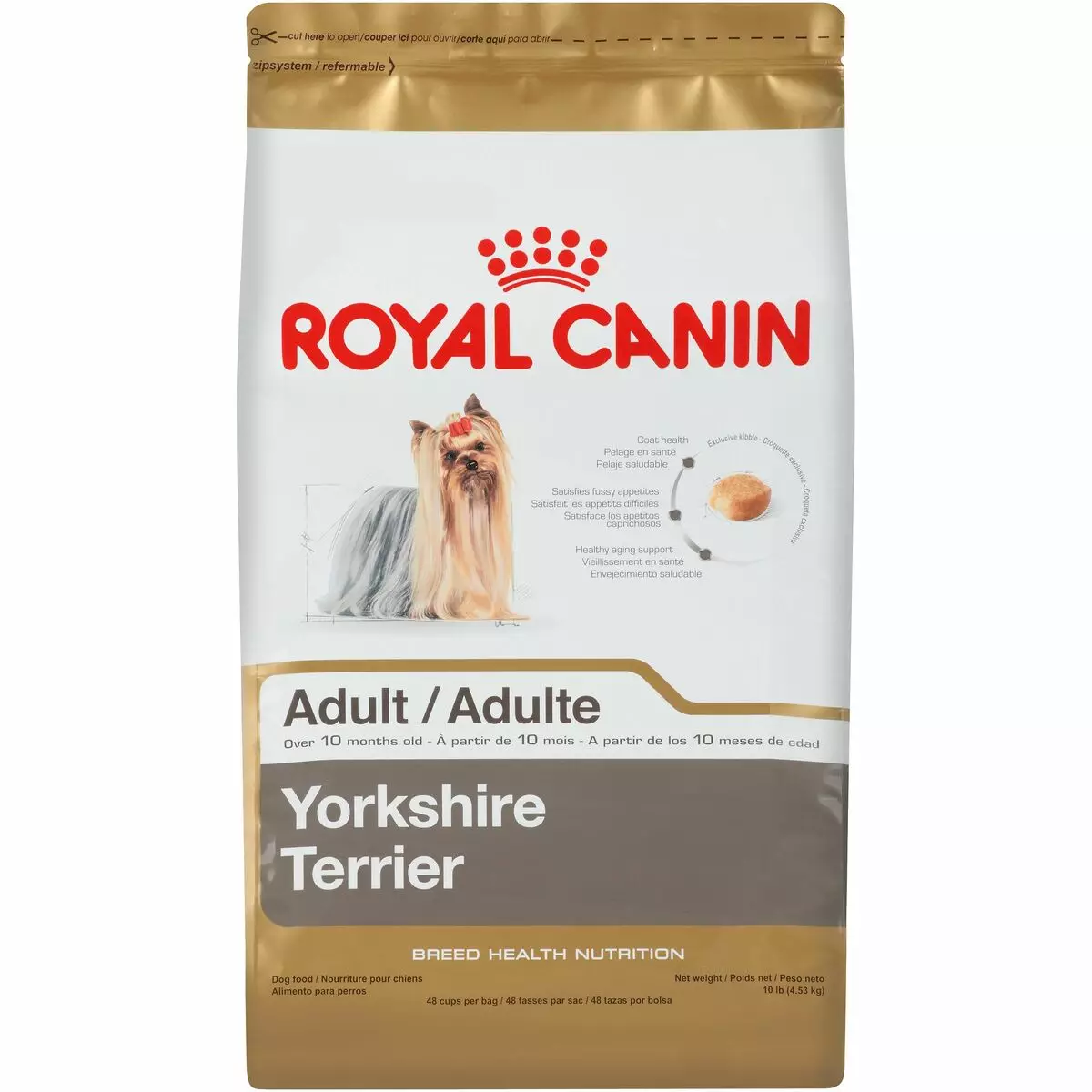Krmivo Royal Canin pre Yorkshire Teriér: Pre šteniatka a dospelých psov, suché a mokré potraviny, ich zloženie. Nuance of kŕmenie 21645_15