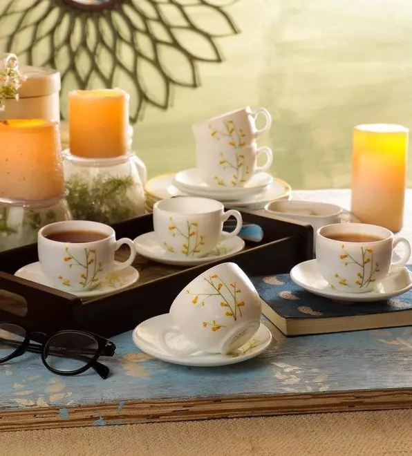 Luminarc készletek: Tea készletek, étkezők 18, 19 és 46 tétel 6 főre, fehér és türkiz, fekete és szürke, egyéb készletek 21691_9