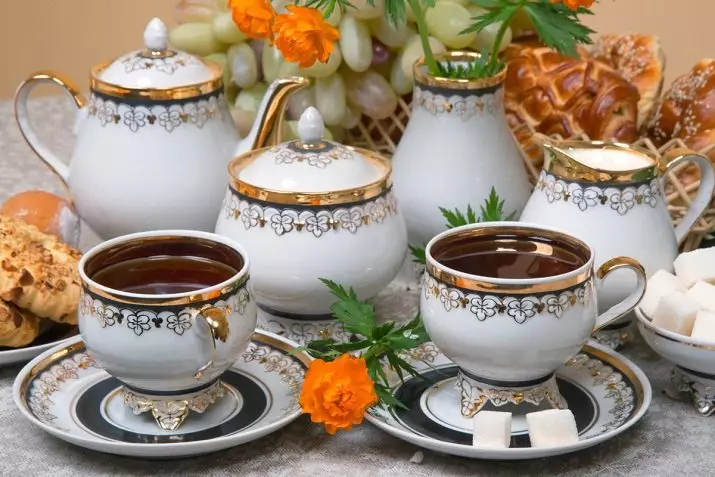 Služby „Dulyovo“: čaj a jídelen, „Lila“ a „Bílá labuť“, „Galina“ a „Roses-Agashki“, „krása“, „klásky“ a jiné porcelánové sety 21697_20