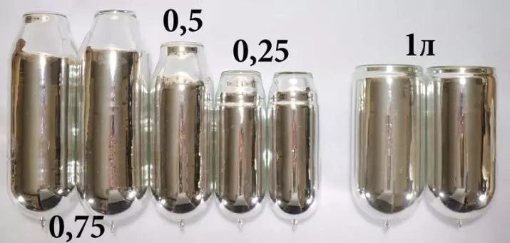 Termoer med glasflasker: 1, 2 og 3 liter. Er de bedre metalliske kolber? Termos rating for te og til mad. Termoer med dobbeltvægge og andre modeller 21705_26