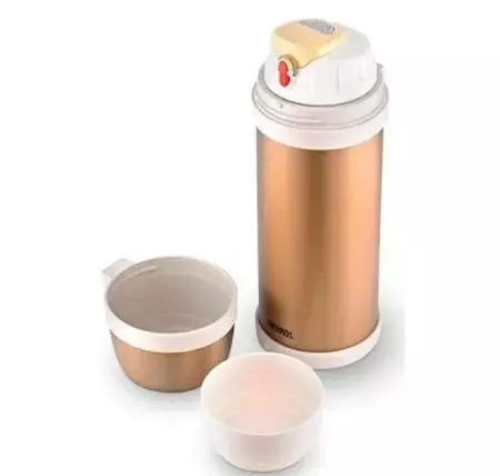 Thermos 2 لیتر: برای چای و غذا، با یک فلاسک فلزی ساخته شده از فولاد ضد زنگ و دیگر thermoses. بهترین مدل ها با پمپ و بدون 21717_10
