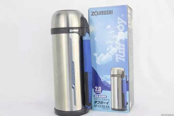 Thermos 2 لیتر: برای چای و غذا، با یک فلاسک فلزی ساخته شده از فولاد ضد زنگ و دیگر thermoses. بهترین مدل ها با پمپ و بدون 21717_13