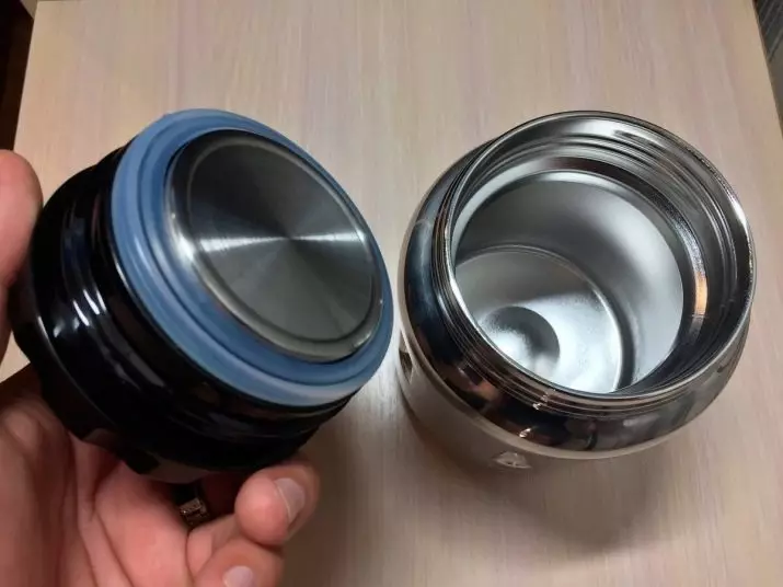 Thermos alang sa sabaw: Sabaw thermos uban sa usa ka halapad nga liog, ug alang sa unang mga pinggan, ang ranggo sa mga labing maayo nga modelo. Kon sa unsang paagi sa daghan nga lata tindahan ako sabaw sa usa ka naandan nga kainit thermos? 21728_24