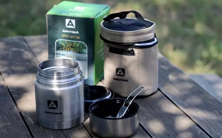 Thermos alang sa sabaw: Sabaw thermos uban sa usa ka halapad nga liog, ug alang sa unang mga pinggan, ang ranggo sa mga labing maayo nga modelo. Kon sa unsang paagi sa daghan nga lata tindahan ako sabaw sa usa ka naandan nga kainit thermos? 21728_8