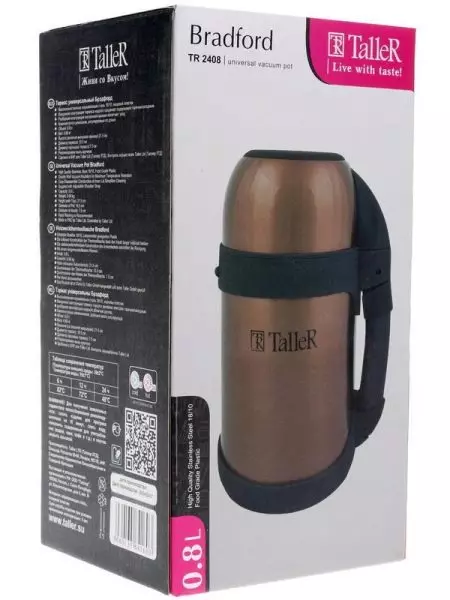 Thermoss Toper: 1 l, për çaj, 2 l, 1.8 litra dhe modele të tjera nga prodhuesi. Shqyrtime të Klientit 21740_10