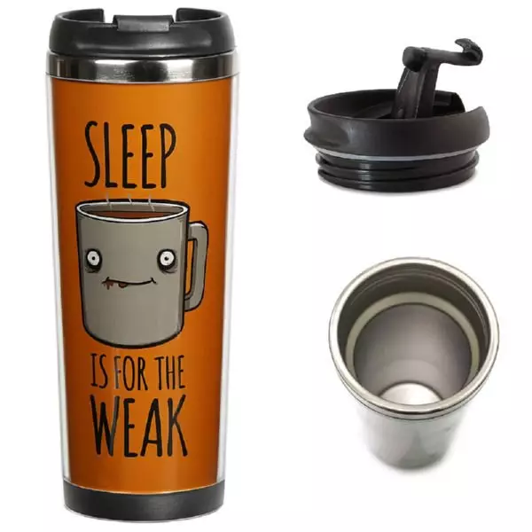 Pregledi za kavu: Dobre šalice-termozese s poklopcem za kavu s vama. Modeli s dvostrukim zidovima od nehrđajućeg čelika i drugima. Kako odabrati termokrus? 21764_3
