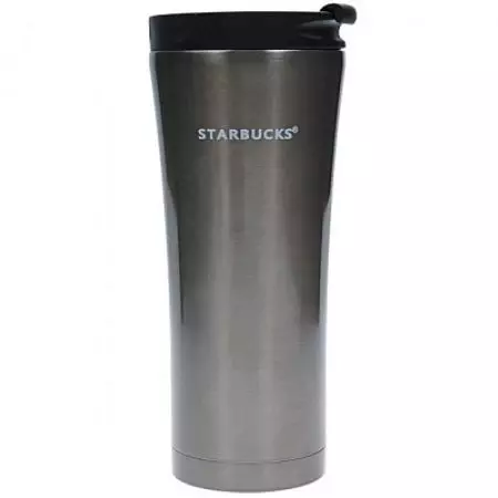 Termokups Starbucks: Funksjonene til termoskruset, en beskrivelse av svart, metall og andre tamblere for kaffe og te fra merkevaren. Vurderinger. 21766_16