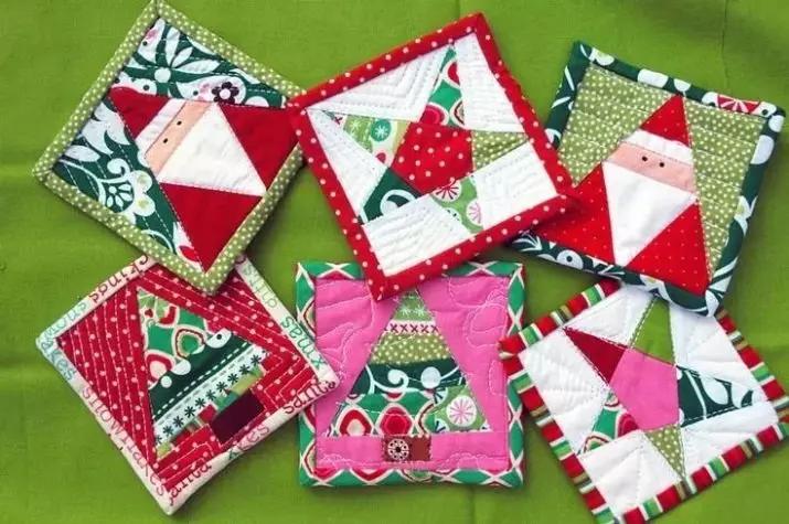 Tags năm mới: Băng dệt kim cho năm mới và theo phong cách chắp vá, gắn thẻ cho một nhà bếp với cây Giáng sinh và với các biểu tượng khác, găng tay đẹp 21793_12