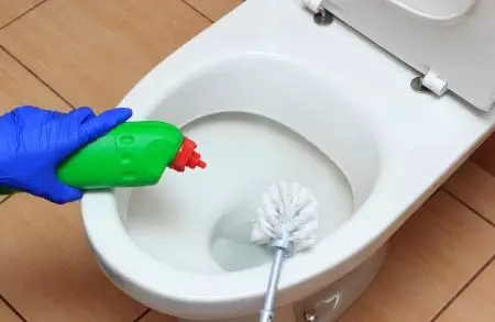 Како да го исчистите тоалетот? 50 слики како дома сами елиминирање на зум, брзи и ефикасни начини за чистење на мозоци 21798_34