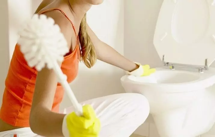 Cum să curăț toaleta? 50 de fotografii ca la domiciliu, eliminați zoom, modalități rapide și eficiente de a curăța scurgerea 21798_35