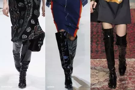 High Boots Heel (57 φωτογραφίες): Τι να φορέσετε γυναικεία μοντέλα σε μια πολύ υψηλή πλατφόρμα 2180_21