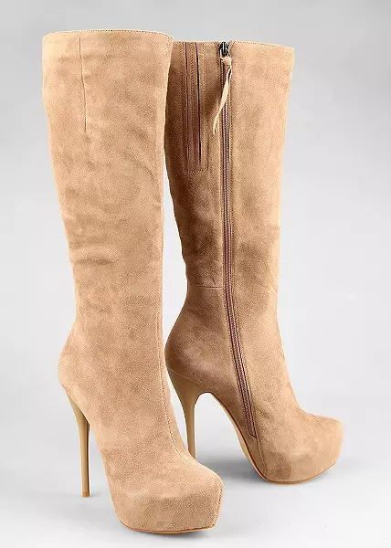 High Heel Boots (57 zdjęć): Co nosić modelki na bardzo wysokiej platformie 2180_24
