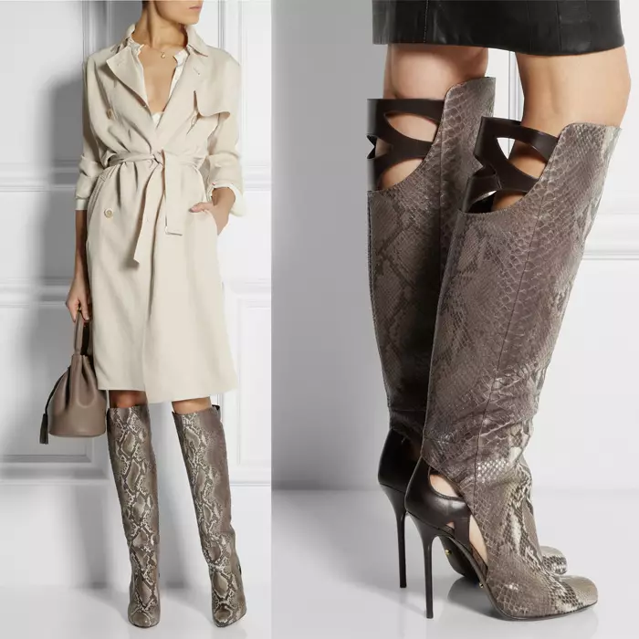 High Boots Heel (57 φωτογραφίες): Τι να φορέσετε γυναικεία μοντέλα σε μια πολύ υψηλή πλατφόρμα 2180_38