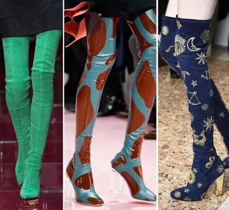 High Boots Heel (57 φωτογραφίες): Τι να φορέσετε γυναικεία μοντέλα σε μια πολύ υψηλή πλατφόρμα 2180_40