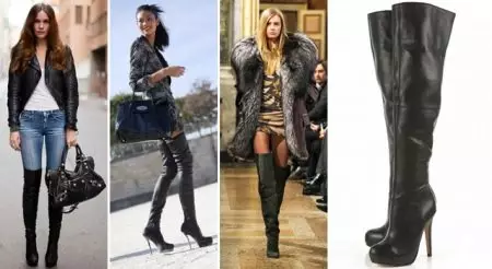 High heel boots (57 photos): What to wear female models on a very high platform 2180_52