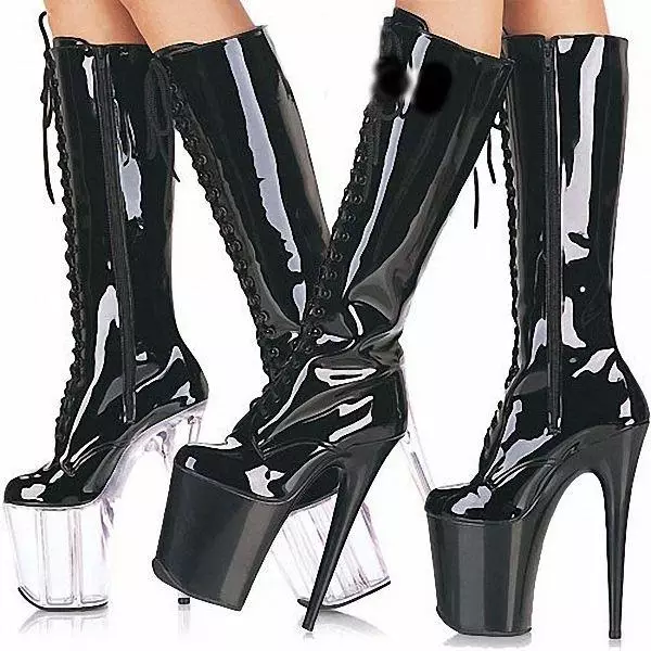 High Heel Boots (57 zdjęć): Co nosić modelki na bardzo wysokiej platformie 2180_7