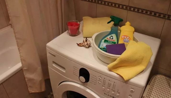 Como limpar a máquina de lavar roupa? 39 foto máquina limpa da máquina de terra dentro em casa do que lavar a goma e a bandeja em pó 21828_27