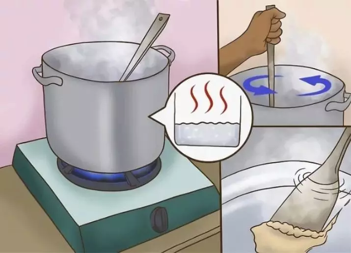 Comment nettoyer la casserole en aluminium? 24 Photo Que nettoyer les plats de Nagara à la maison, comment laver le vol noir et noir à l'intérieur 21843_12