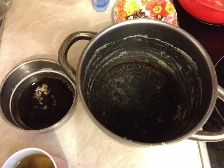 Brandde een steelpan, hoe te wassen? 49 Foto's Hoe de gerechten van de gebrande melk en jam schoon te maken dan om de emmer van Nagara thuis schoon te maken 21844_2