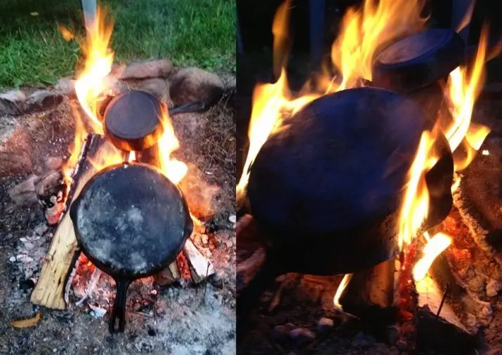 How to clean a cast-iron frying pan of a deposit in the home? 32 photos How and what to wash a thick layer of soot, old grease and rust from the dishes 21846_18