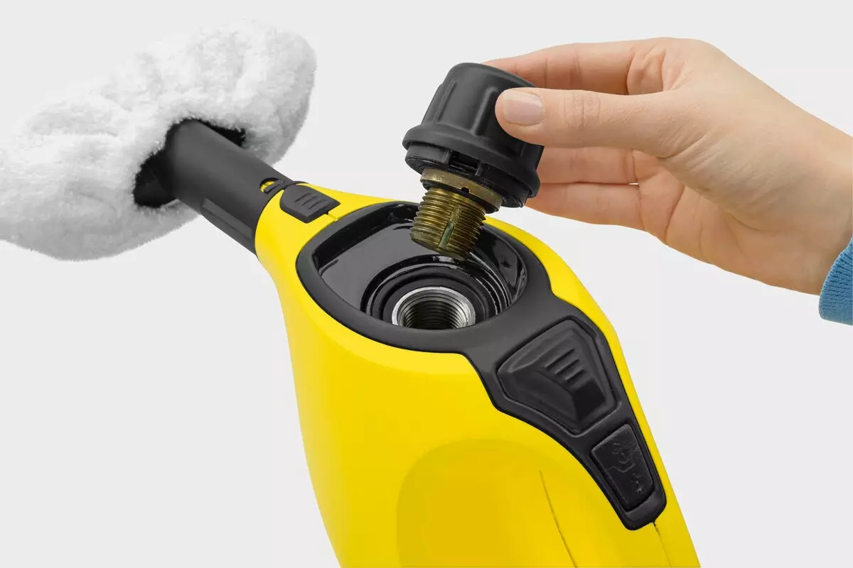 Karcher Steam (47 foto): inons nwere Steam jenerato, ọkachamara na ndị ọrụ na-ere akwụkwọ. Etu esi eji ulo maka ihicha? 21856_16