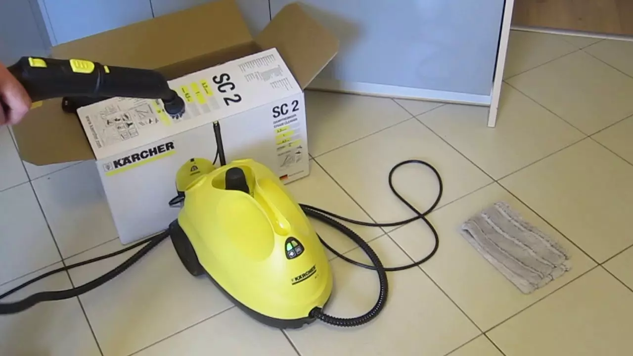 Karcher bug 'tozalagich (47 ta fotosurat): Bug'li generator, professional va qo'lda pishirgichlar bilan dazmollar. Kvartiradan tozalash uchun qanday foydalanish kerak? 21856_27