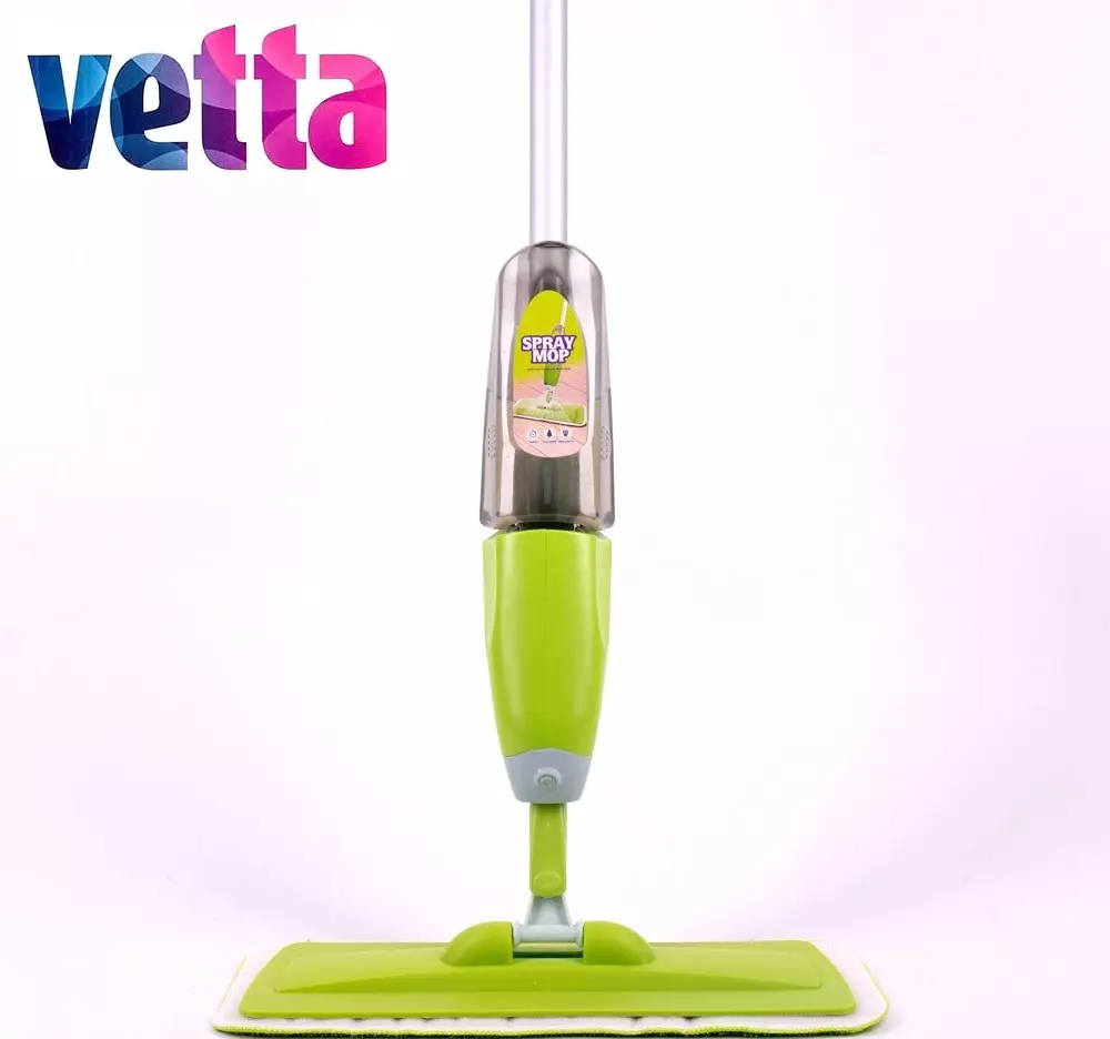 MOPS vetta: ஒரு சுழல் கொண்டு, ஒரு microfiber முனை, தொலைநோக்கி மற்றும் பிற மாதிரிகள். எப்படி உபயோகிப்பது? 21896_2