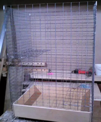 Células para ratas con sus propias manos (22 fotos): características de viviendas caseras. ¿Cómo crearlos de materiales saludables en casa? 21961_17