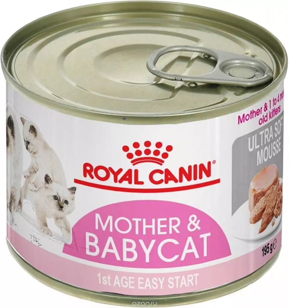 Kuiva ruoka Kissanpensioille Royal Canin: Kissan koostumus jopa 12 kuukautta, syöttö steriloitu pentuja. Se haisee heidät? Annos 22012_10