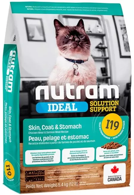 Nutram: gatos para gatos y perros de pequeñas y otras razas, para gatitos y cachorros. La composición de la alimentación del felino seco y del perro, su revisión. 22028_22