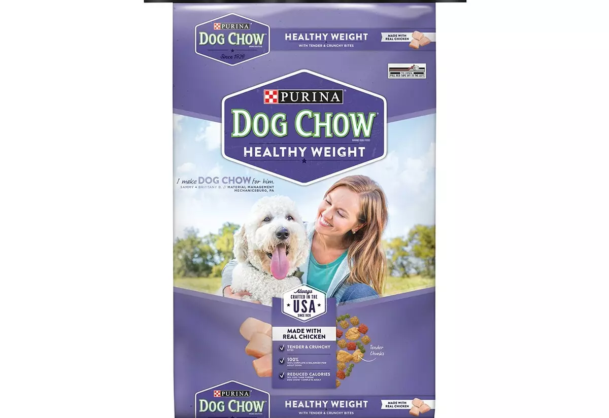 Nourriture pour chiens Purina Dog Chow: adulte et chiot 14 kg, adulte sensibles au saumon et leur composition, d'autres aliments pour chiens pour les chiens adultes et chiots, commentaires 22031_27